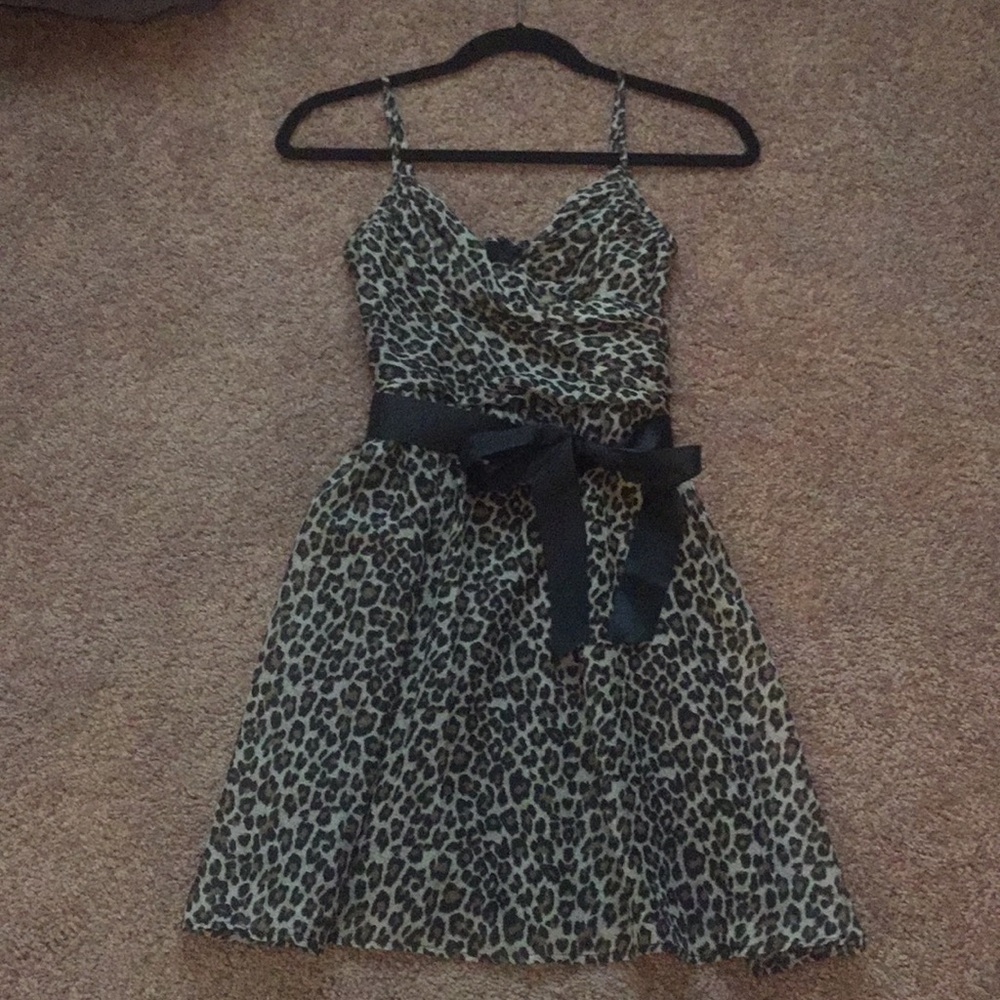 Semi-Formal cheetah dress from Delia’s size 1